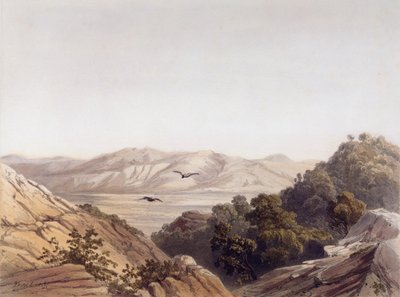 Mount Carmel, Israel, engraved by L. A Sabatier by Dutch School