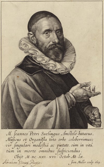 Portrait of Jan Pieterszoon Sweelinck by Dutch School