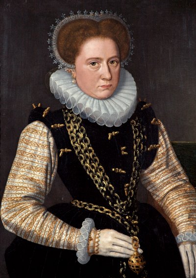 Portrait of a Lady in Spanish Costume, c.1585 by Dutch School