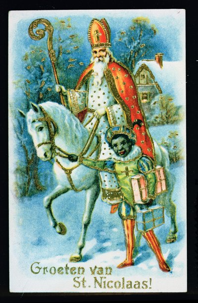 St. Nicholas and a Black Helper by Dutch School