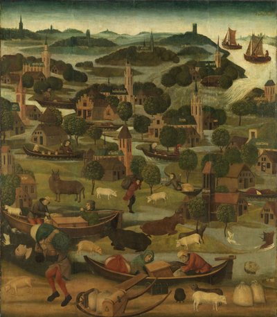 St. Elizabeth Flood by Master of the Holy Elisabeth Panels c.1490-5 by Dutch School