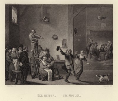 The Fiddler by Dutch School
