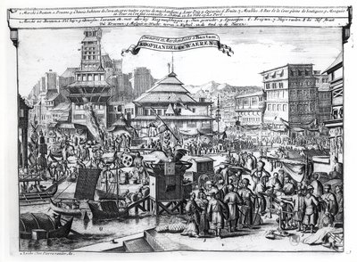 The Market at Bantam, Java by Dutch School