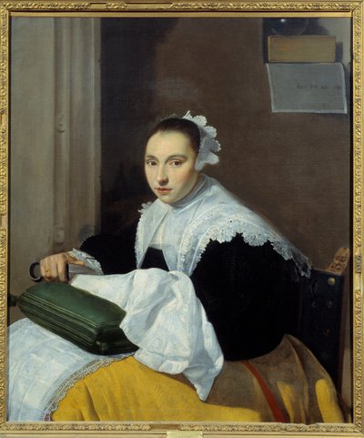 The Seamstress by Dutch School