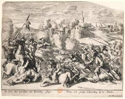 Victory of the Enniskillen Garrison Over the Irish in 1689, c.1691 by Dutch School