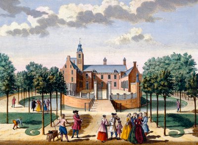 View of Adrichem House, from Het Zeganpralent Kennemerlant by Hendrick de Leth and Matthias Brouerius Van Nidek, published c.1700-1730 by Dutch School