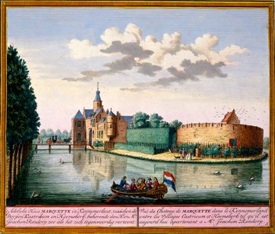 View of Marquette House, Kennemerland, from Het Zeganpralent Kennemerlant by Hendrick de Leth and Matthias Brouerius Van Nidek, published c.1700-30 by Dutch School