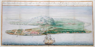 View of one of the Banda islands by Dutch School