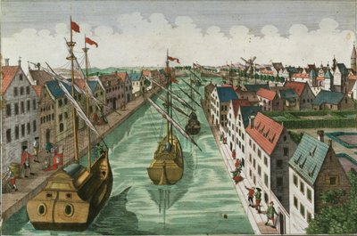 View of the Kettel Gate in Delft by Dutch School