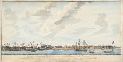 View of the City of Paramaribo and the Fort Zeelandia, 1772 by Dutch School