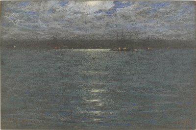 Night: A Harbor by Dwight William Tryon