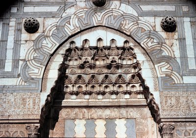 Detail of the entrance portal of the Islamic school (c.1251) by Dynasty Seljuq