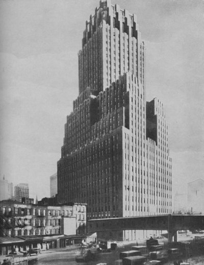 Marvels of Ancient Babylon Outclassed in Modern New York, c. 1935 by ENA