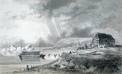 Eskimaux Winter House on Atkinson Island, July 13, from 