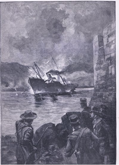 The Spanish-American War: The Sinking of the Merrimac by E.S. Hodgson