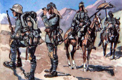 German Uniforms of 1917, Macedonian Front by E. (after) Dobrich