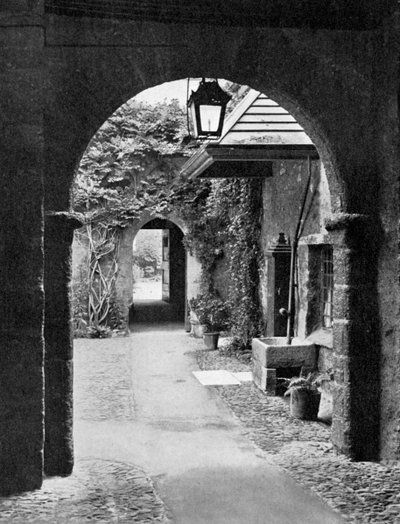 Old court in the precincts of Exeter Cathedral, Devon, 1924-1926 by E. Bastard