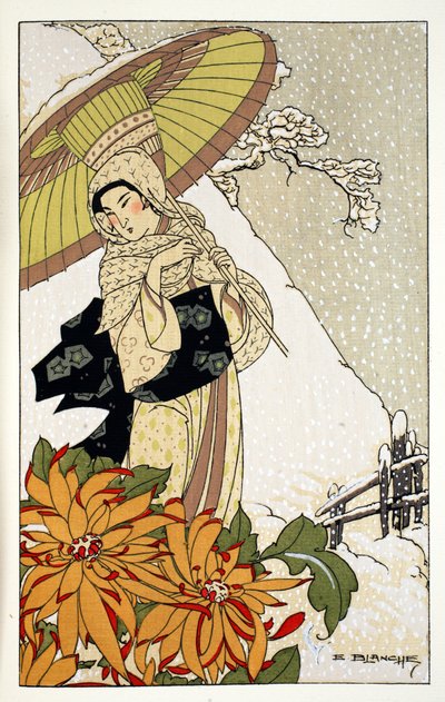 Snow in Japan by E. Blanche