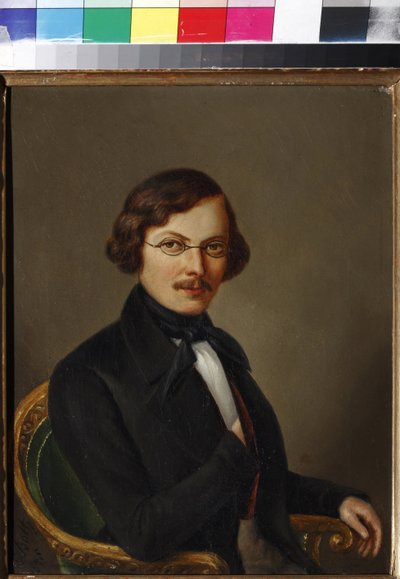 Portrait of the author Nikolai Gogol by E. Boltz