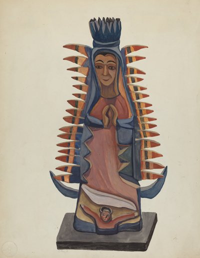 Bulto of the Virgin of Guadalupe by E. Boyd