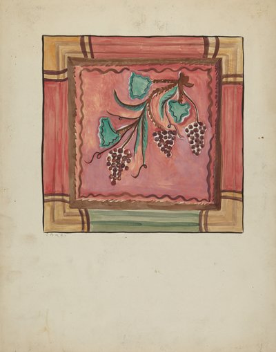 Detail of Panel from Reredos, Church of Sanctuario at Chimayo by E. Boyd