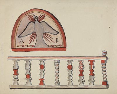 Lunette from Altar-Church at Llano Quemado by E. Boyd