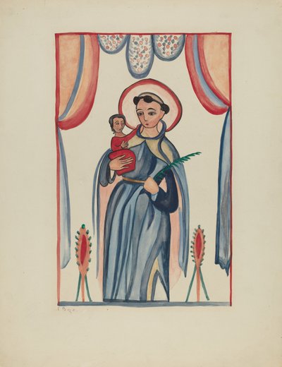 Panel from Altar Piece of San Antonio by E. Boyd