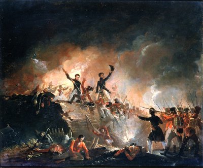 Repulsion of the British at Fort Erie, 15th August 1814, 1840 by E. C. Watmough