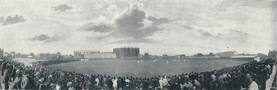 Surrey and Australians Cricket Match at Kennington Oval, c1896 by E Hawkins and Co