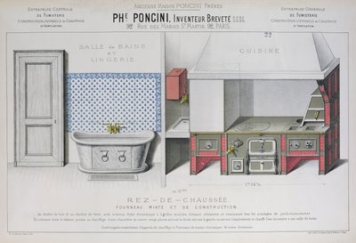 Kitchen and Bathroom Designs, Illustration from the 
