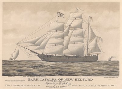 Bark Catalpa of New Bedford, police boat, ship