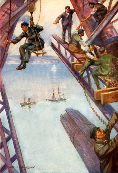 Building the Forth Bridge by E. S. (after) Hodgson
