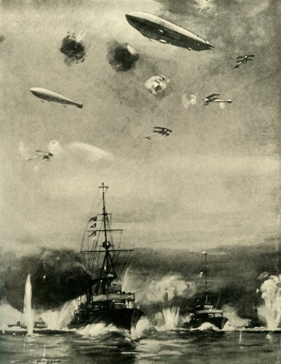 The British Air Raid on Cuxhaven, Christmas Day, 1914 by E. S. Hodgson