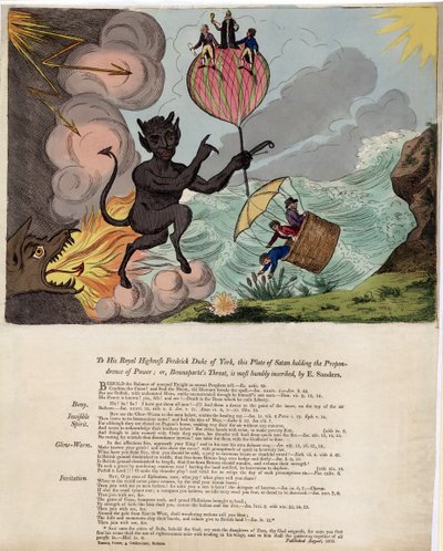 To His Royal Highness Frederick Duke of York, this plate of Satan holding the preponderance of power; or, Bonaparte