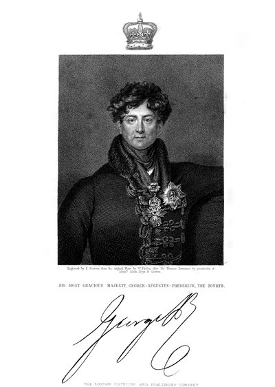 George IV, King of Great Britain and Ireland and of Hanover, 19th century by E. Scriven