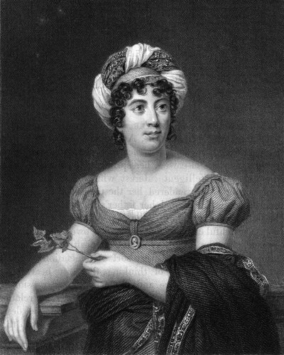 Germaine de Stael, French writer, novelist and political propagandist by E. Scriven