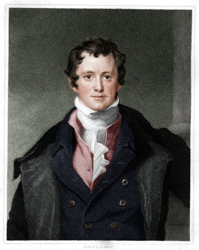 Humphry Davy, English Chemist, 1833 by E. Scriven