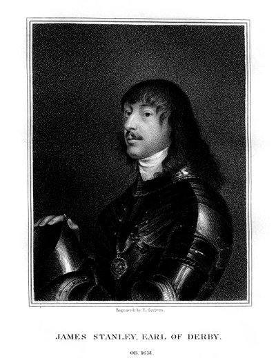 James Stanley, 7th Earl of Derby, Royalist Supporter by E. Scriven