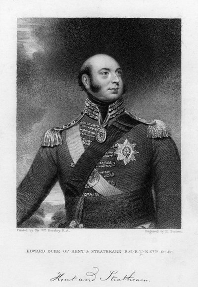 Prince Edward Augustus, Duke of Kent and Strathearn by E. Scriven