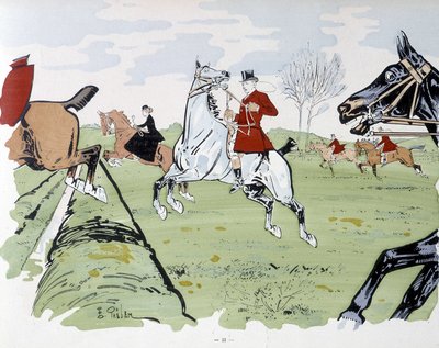 Horse-riding obstacle race by E. Thelem