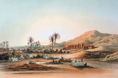 Temple of Seti I at Qurnah, Egypt, 19th century by E Weidenbach