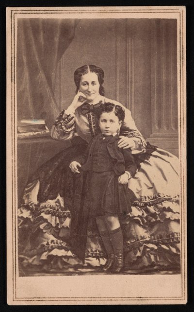 Portrait of Eugénie de Montijo 1826-1920 and Son, Circa 1860s by E. and H.T. Anthony