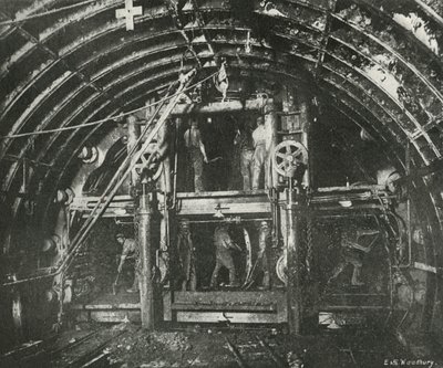 Driving the Tunnel for the Waterloo and City Railway by E. and S. Woodbury