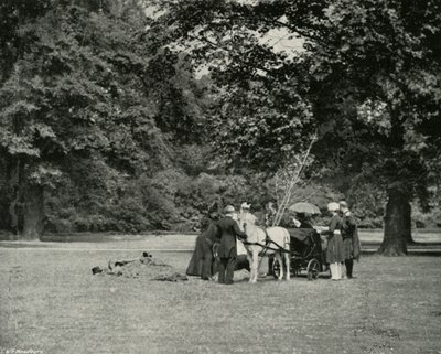Her Majesty Planting a Tree in the Grounds of Buckingham Palace as a Memorial of the Jubilee by E. and S. Woodbury