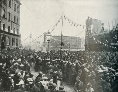 The Royal Procession: The Royal Horse Artillery Passing St. Georges Circus, Borough by E. and S. Woodbury