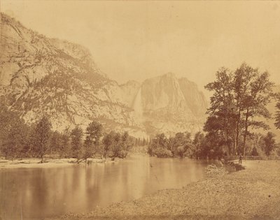 Falls of the Yosemite. (Great Grizzly Bear.) 2600 Feet Fall. by Eadweard J. Muybridge