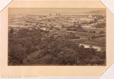 City of Guatemala from Cerro del Carmen, Guatemala by Eadweard Muybridge