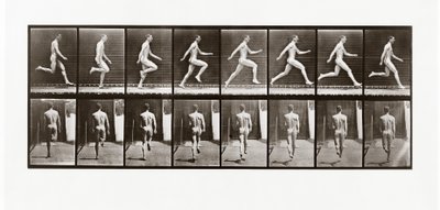 Man running, Plate 65 from Animal Locomotion by Eadweard Muybridge