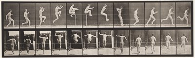 Plate 154. Jumping; Running Straight, High Jump by Eadweard Muybridge