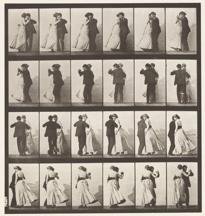Dancing Waltz, Two Models by Eadweard Muybridge